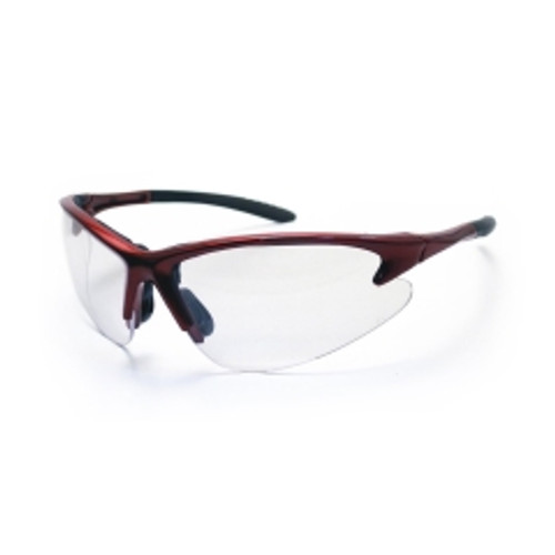 SAS Safety - 540-0400 - DB2 Eyewear with Polybag, Clear Lens/Red Frame