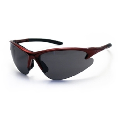 SAS Safety - 540-0401 - DB2 Eyewear with Polybag, Shade Lens/Red Frame