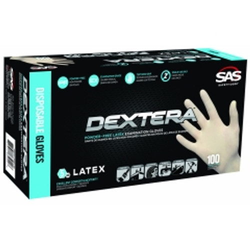 SAS Safety - 6503-20 - Dextera Latex Disposable Glove (Powder-Free) - Large