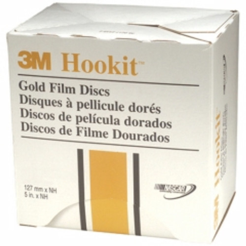 3M - 00963 - Hookit Gold Film Disc 255L, 5 in x NH P180, 100 Discs per Box