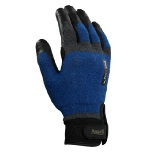 Ansell - 97-003-L - ActivArmr Cut Resistant Gloves, Blue/Black - Large