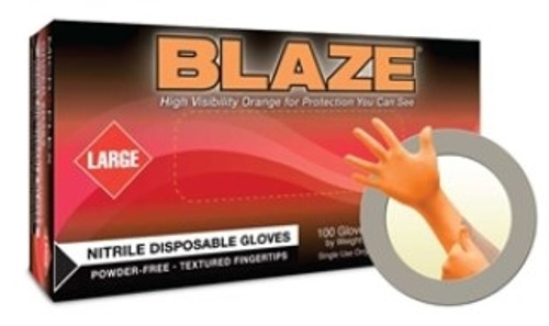 Ansell - N483 - Blaze Nitrile Powered Free Textured Fingertips - Large