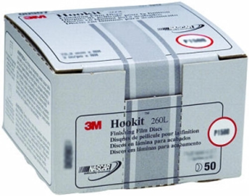 3M - 00952 - Hookit Finishing Film Disc, 5 in, P1200, 100/box - 60650034899