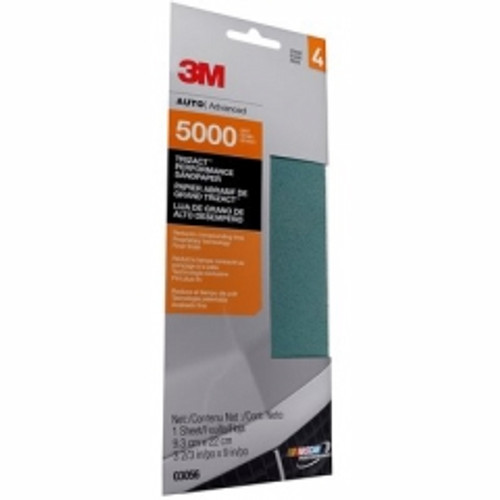 3M - 03056 - Trizact Performance Sandpaper, 5000 grit, 3-2/3 in x 9 in, 1/Pack - 60455072870
