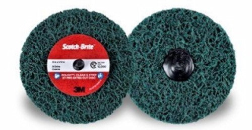 3M - 21555 - Scotch-Brite Roloc+ Clean and Strip XT Pro Extra Cut Disc, TR+, 4 in x 1/2 in, A XCS - 61500303427