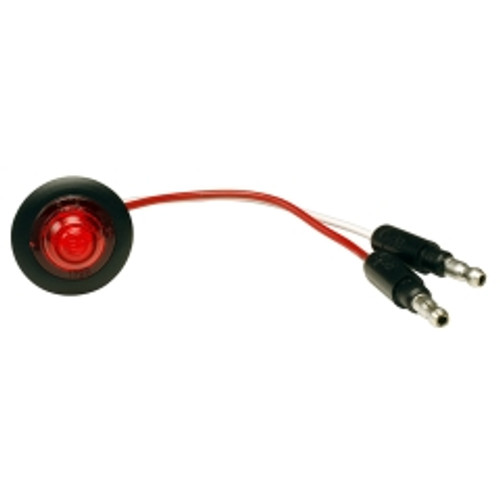 Grote - 49342 - CLR/MKR Lamp, Red, Micronova Dot, 12 Volt, W/Grommet, Ece Rated