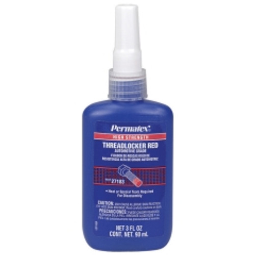 Permatex - 27183 - High Strength Threadlocker RED, 90 ml bottle