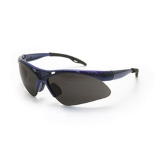 SAS Safety - 540-0301 - DIAMONDBACK Eyewear - Shade Lens, Blue Frame w/Polybag