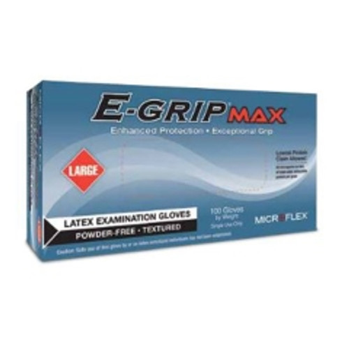 Ansell - L92 - E-GripMax Latex Ambidextrous Non-Sterile Exam Grade Powder-Free Gloves - Large