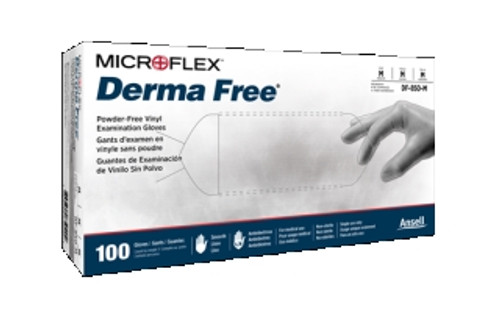 Ansell - DF-850 - MICROFLEX Derma Free Vinyl Exam, Medium - 100/Pack