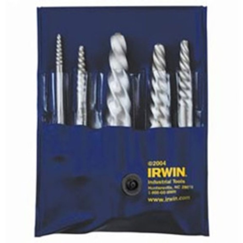 Irwin Hanson - 53545 - 6 Pc. Spiral Flute Screw Extractor Set