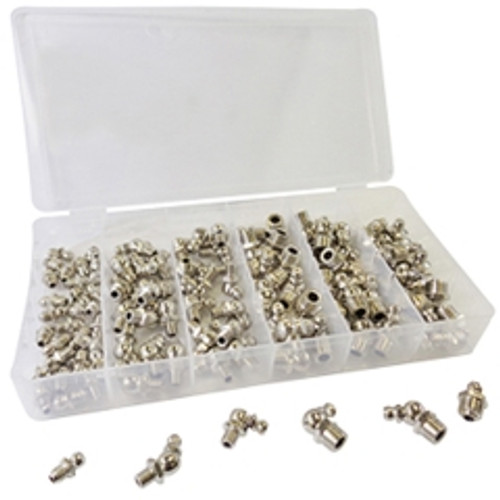 ATD - 357 - 110 Pc. SAE Hydraulic Grease Fitting Assortment