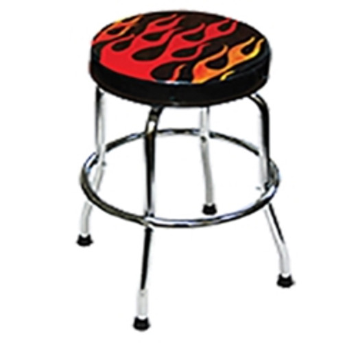 ATD - 81056 - Shop Stool with Flame Design