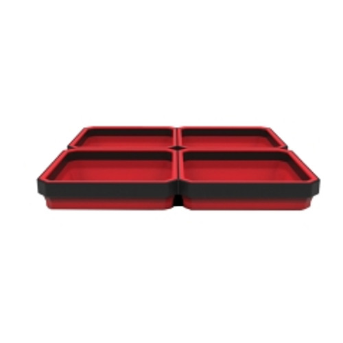 E-Z Red - EZTRAY-QRD - QUAD Expandable Magnetic Tray, Red