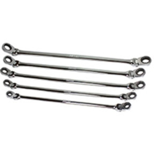 E-Z Red - NR5M - 5 pc. Metric Flexible Ratcheting Wrench Set