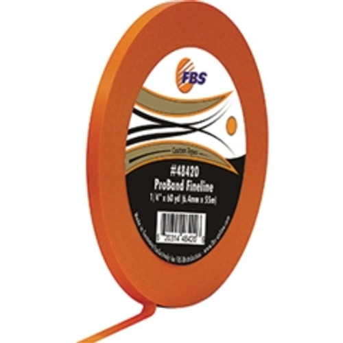 FBS - 48420 - ProBand Orange Fine Line Tape, 1/4IN x 60 yd