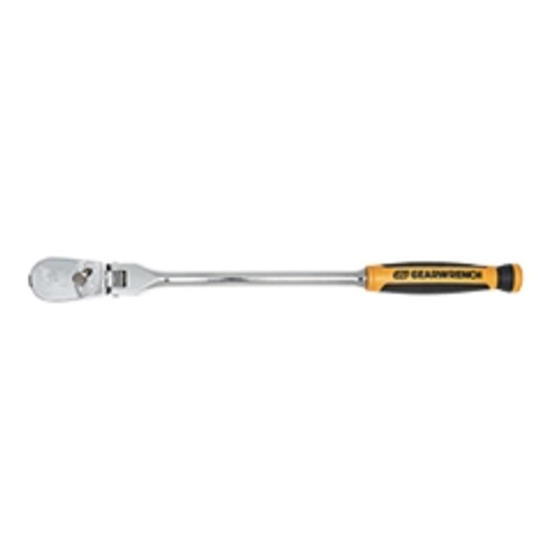 GearWrench - 81210T - 3/8" Drive 90-Tooth Dual Material Flex Head Teardrop Ratchet 13"