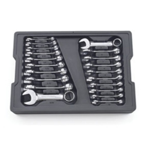 GearWrench - 81903 - 20 Pc. 12 Point Stubby Combination SAE/Metric Wrench Set