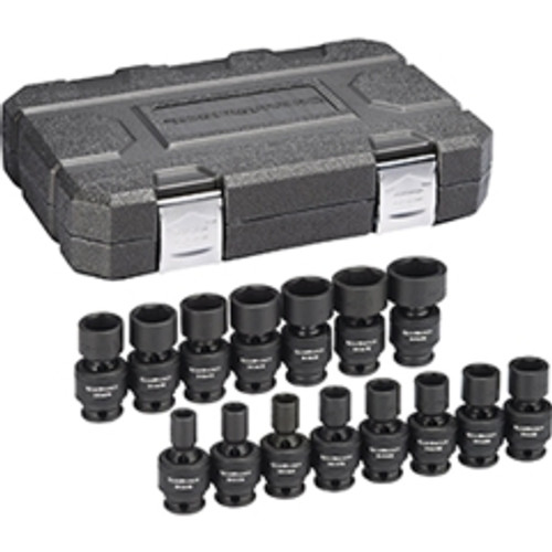 GearWrench - 84918N - 15 Pc. 3/8" Drive 6 Point Metric Universal Impact Socket Set