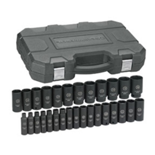 GearWrench - 84935N - 29 Pc. 1/2" Drive 6 Point Deep Metric Impact Socket Set