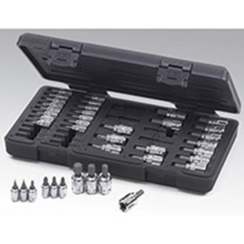 GearWrench - 890040 - 39 pc. 1/4 and 3/8 Dr. GearWrench Hex/TORX/Phillips/Slotted Bit Socket Set