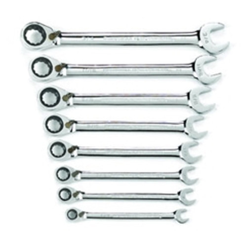 GearWrench - 9533N - 8-Piece SAE Reversible Combination Ratcheting Wrench Set