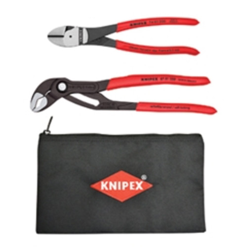 Knipex - 9K0080124US - 2 Piece Cobra and Diagonal Cutters Set - with 12'' Keeper