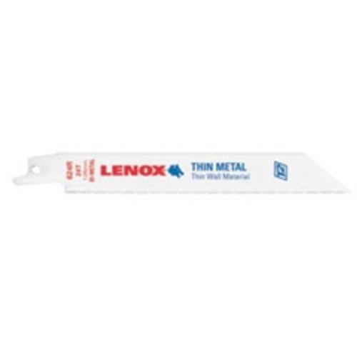 Lenox Tools - 624R - 6" x 3/4" x .035" Metal Cutting Reciprocating Saw Blades, 24 TPI