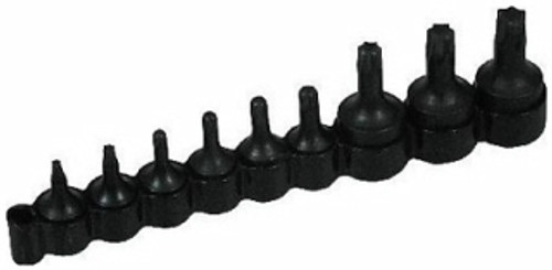 Lisle - 26550 - 9 pc. 1/4 and 3/8 Dr. Torx Bit Set