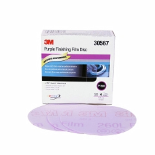 3M - 30567 - 3M Hookit Purple Finishing Film Abrasive Disc 260L, 5 in, P1500