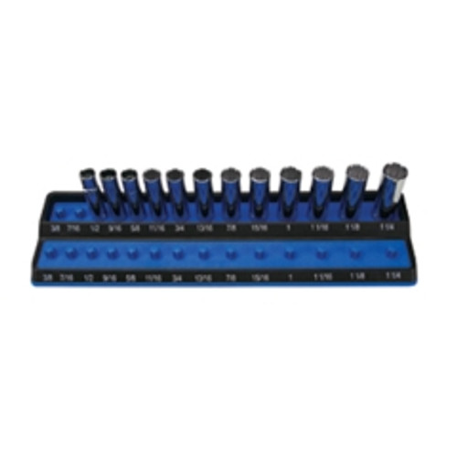 Mechanic's Time Savers - PSH50S-BLU - 1/2" Peg Socket Holder, SAE, blue