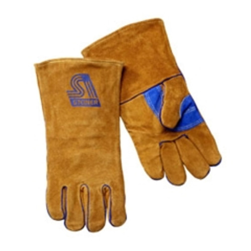 Steiner - 2119B - Welding Gloves, B-Series, Side Split Cowhide, Foam Lined, Lg