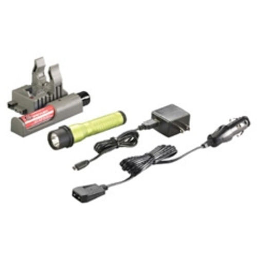 Streamlight - 74359 - Strion LED Rechargeable Flashlight with Type A 100V/120V PiggyBack Charger, Lime Green