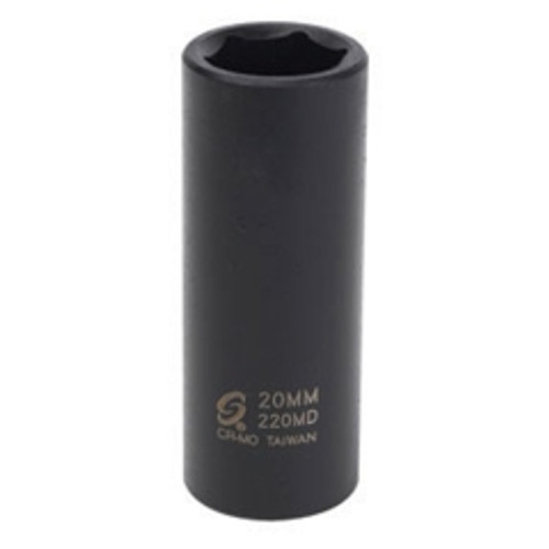 Sunex Tools - 220MD - 1/2" Drive, Deep Impact Socket, 20mm