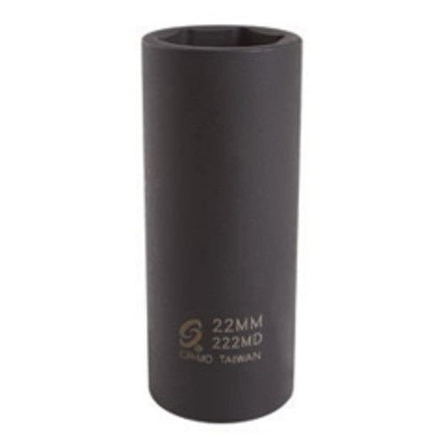 Sunex Tools - 222MD - 1/2" Drive, Deep Impact Socket, 22mm