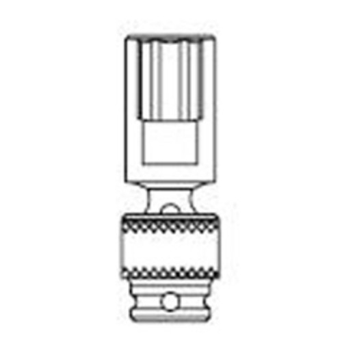 Sunex Tools - 224UMD - 1/2" Drive, Universal Deep Impact Socket, 24mm