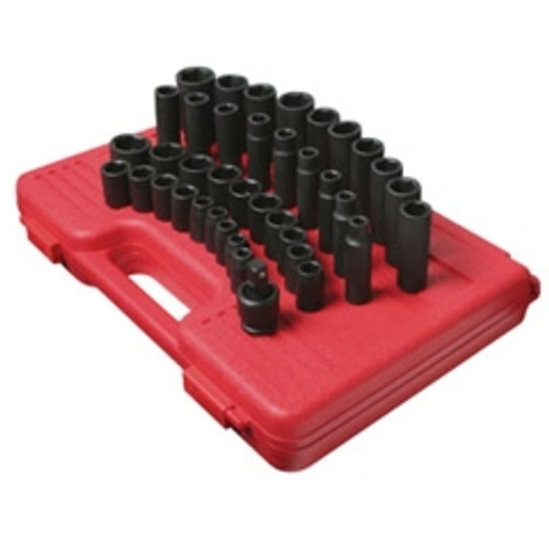 Sunex Tools - 2669 - 39 Pc. 1/2" Drive Metric Master Impact Socket Set