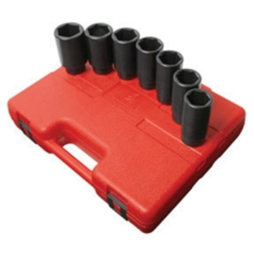 Sunex Tools - 2839 - 1/2" Drive Metric Deep Spindle Nut Impact Socket Set, 7 Pc.