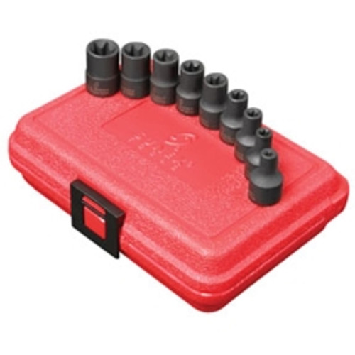 Sunex Tools - 3670SE - 3/8" Dr External Star Impact Socket Set, 9Pc