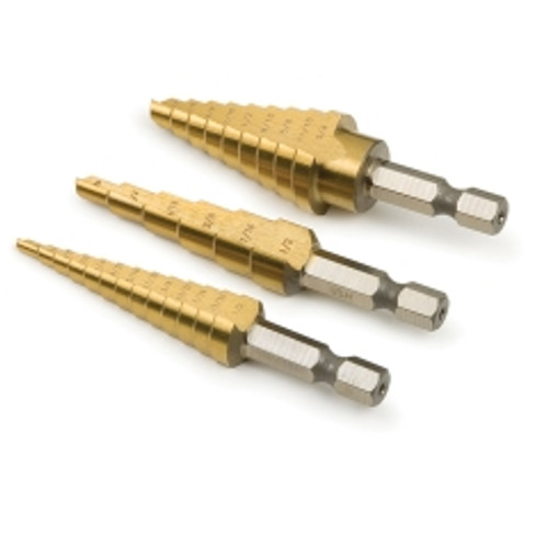 Titan - 16503 - Step Drill Bit Set, 3 pc