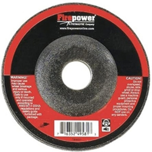 Firepower - 1423-2232 - Depressed Center Grinding Wheels, Type 27, 4 1/2 x 1/4 x 5/8-11NC