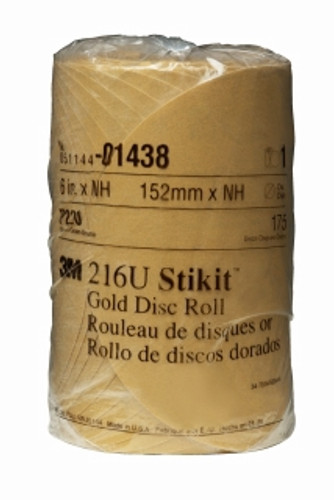 3M - 01438 - Stikit Gold Disc Roll, 6 inch, P220A