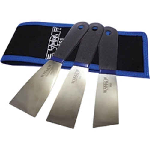 VIM Tools - SS1 - Super Slim, Stainless Scrapers & Super Flex Putty Knife Set