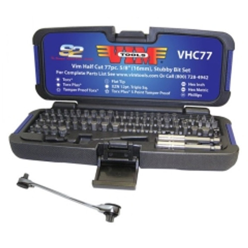 VIM Tools - VHC77 - 77 PC. Half Cut Set, Torx