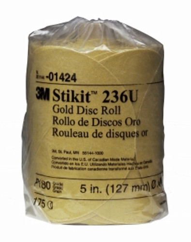 3M - 01439 - Stikit Gold Disc Roll, 6 inch, P180A