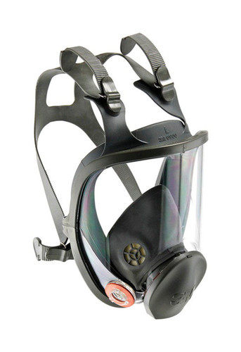 3M - 6900 - Construction Full Face Respirator 6000-Series Gray L 1/pc.