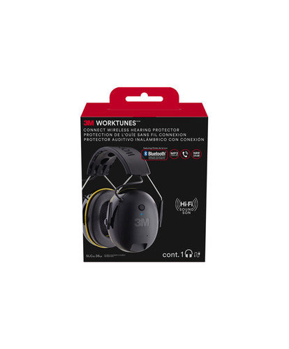 3M - 90543H1-DC-PS - WorkTunes 24 dB Hearing Protector Earmuff Gray 1 pair