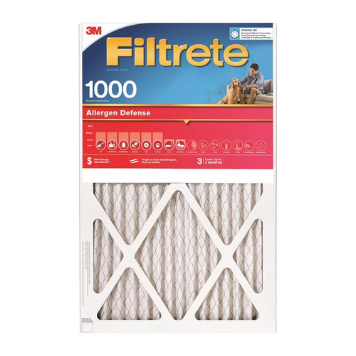 3M - 9803-2PK-HDW - Filtrete 20 in. W x 25 in. H x 1 in. D 11 MERV Pleated Air Filter