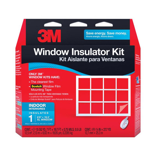 3M - 2149W6 - Clear Indoor Window Film Insulator Kit 84 in. W x 236 in. L