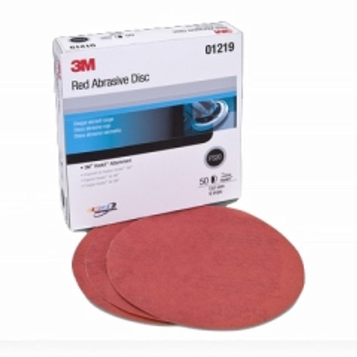 3M - 01219 - Red Abrasive Hookit Disc, 6 inch, P320